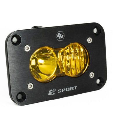 Baja Designs S2 Sport Black Flush Mount LED Light Pod (Driving/Combo; Baja Amber)