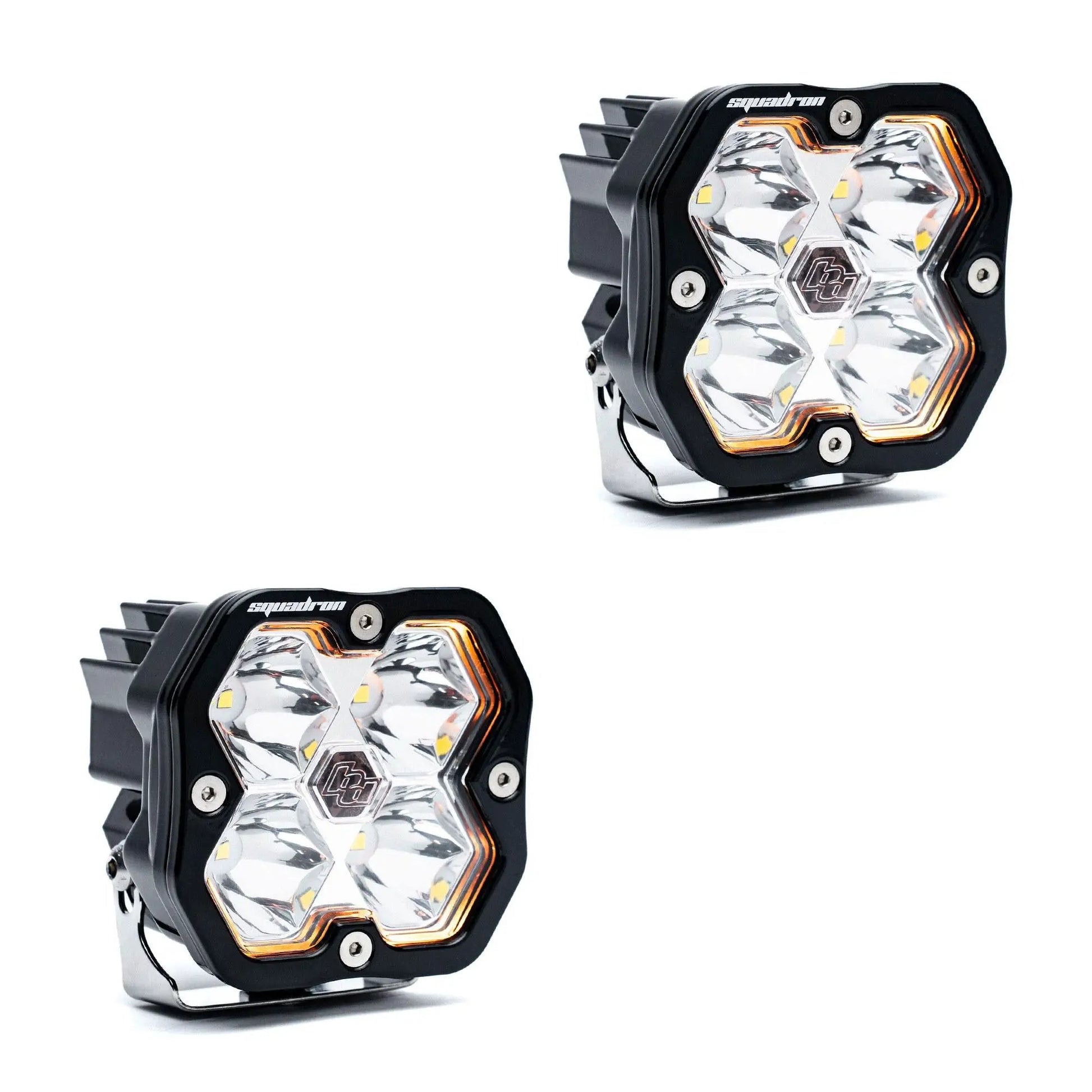 Baja Designs Squadron 2.0 Sport, Pair, LED Spot, No Harness by Baja Designs