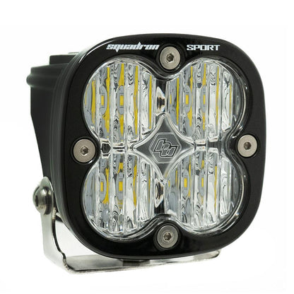 Baja Designs Squadron Sport Black LED Light Pod (Wide Cornering; Clear)