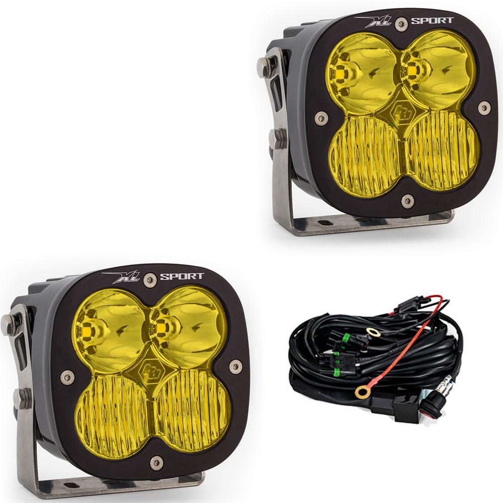 Baja Designs XL Sport LED Light Pod Pair (Driving/Combo; Baja Amber)