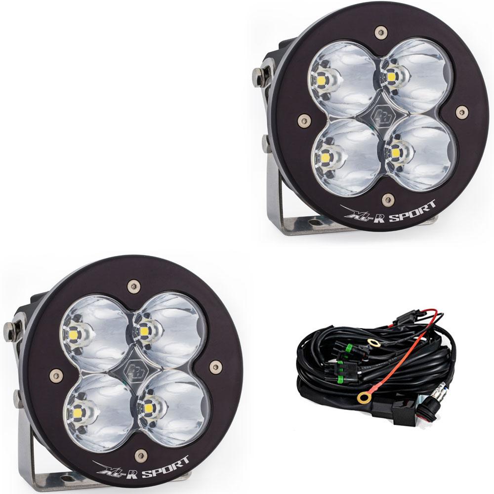 Baja Designs XL-R Sport LED Light Pod Pair (Spot; Clear)