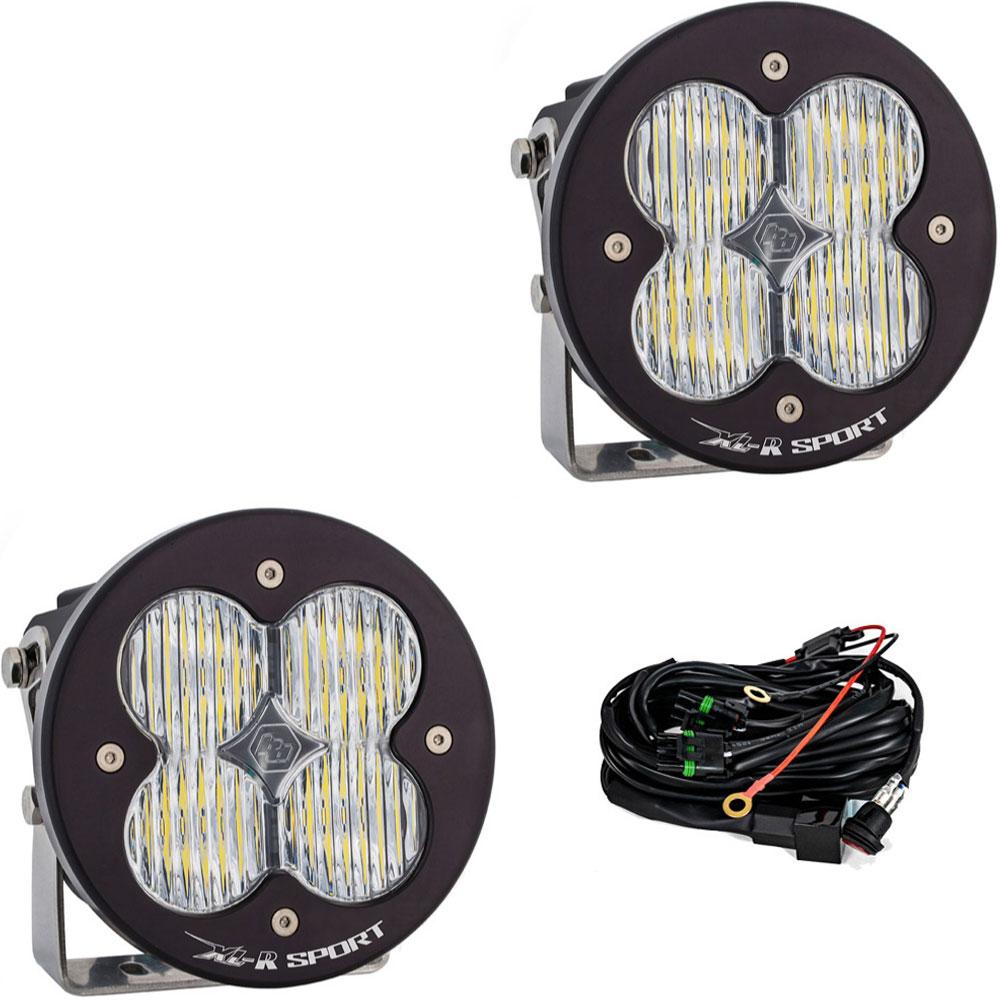 Baja Designs XL-R Sport LED Light Pod Pair (Wide Cornering; Clear)