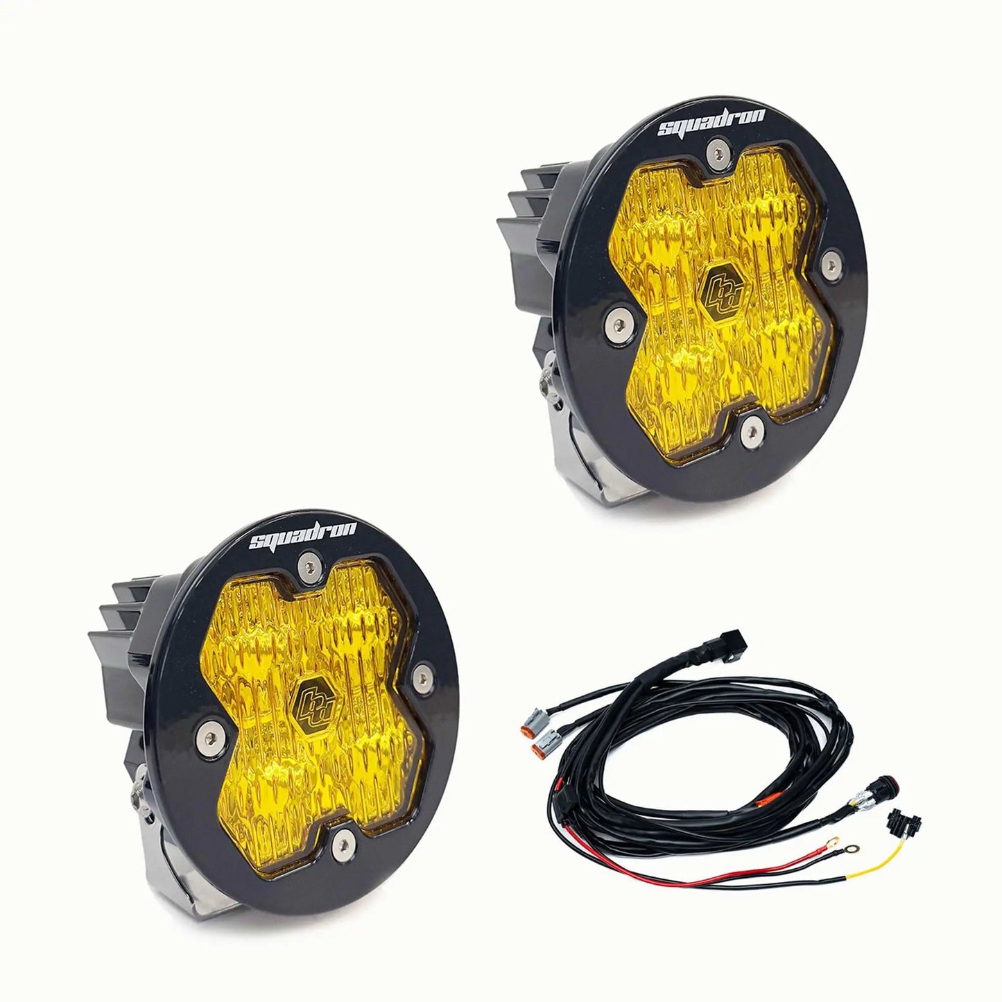 Baja Designs Squadron-R 2.0 Sport, Pair, LED Wide Cornering, Baja Amber by Baja Designs