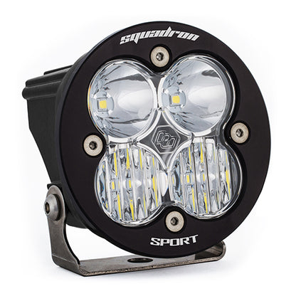 Baja Designs Squadron-R Sport Black LED Light Pod (Driving/Combo; Clear)