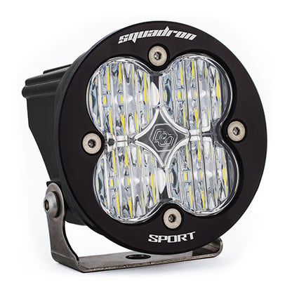Baja Designs Squadron-R Sport Black LED Light Pod (Wide Cornering; Clear)