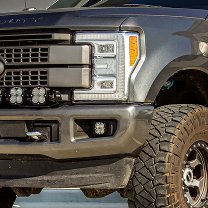 Baja Designs Ford Squadron Sport Fog Pocket Light Kit - '15-20 F-150; '17-22 F-250/350 Super Duty (Wide Cornering; Clear)
