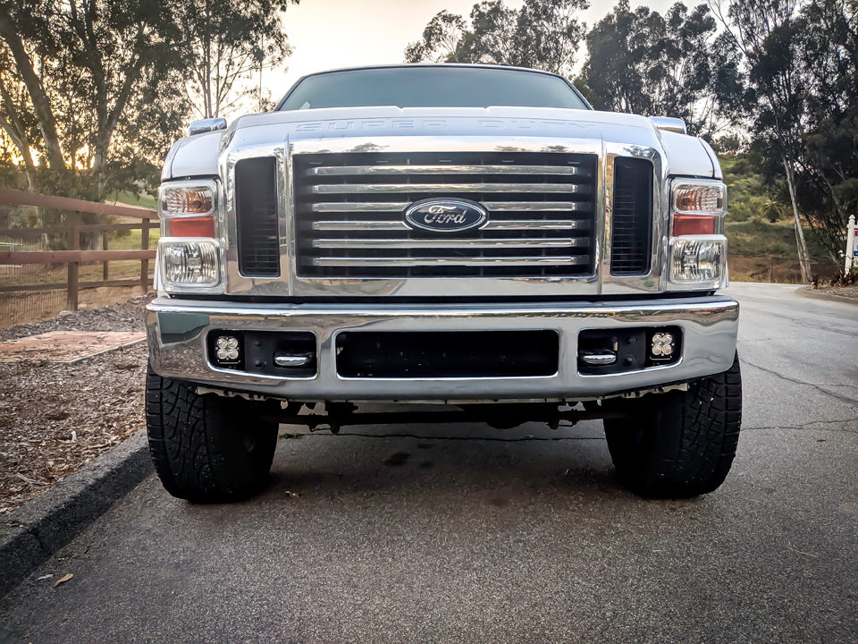 Baja Designs Squadron SAE Fog Pocket Kit - '99-10 F-250/350 Super Duty (SAE Fog; Baja Amber)
