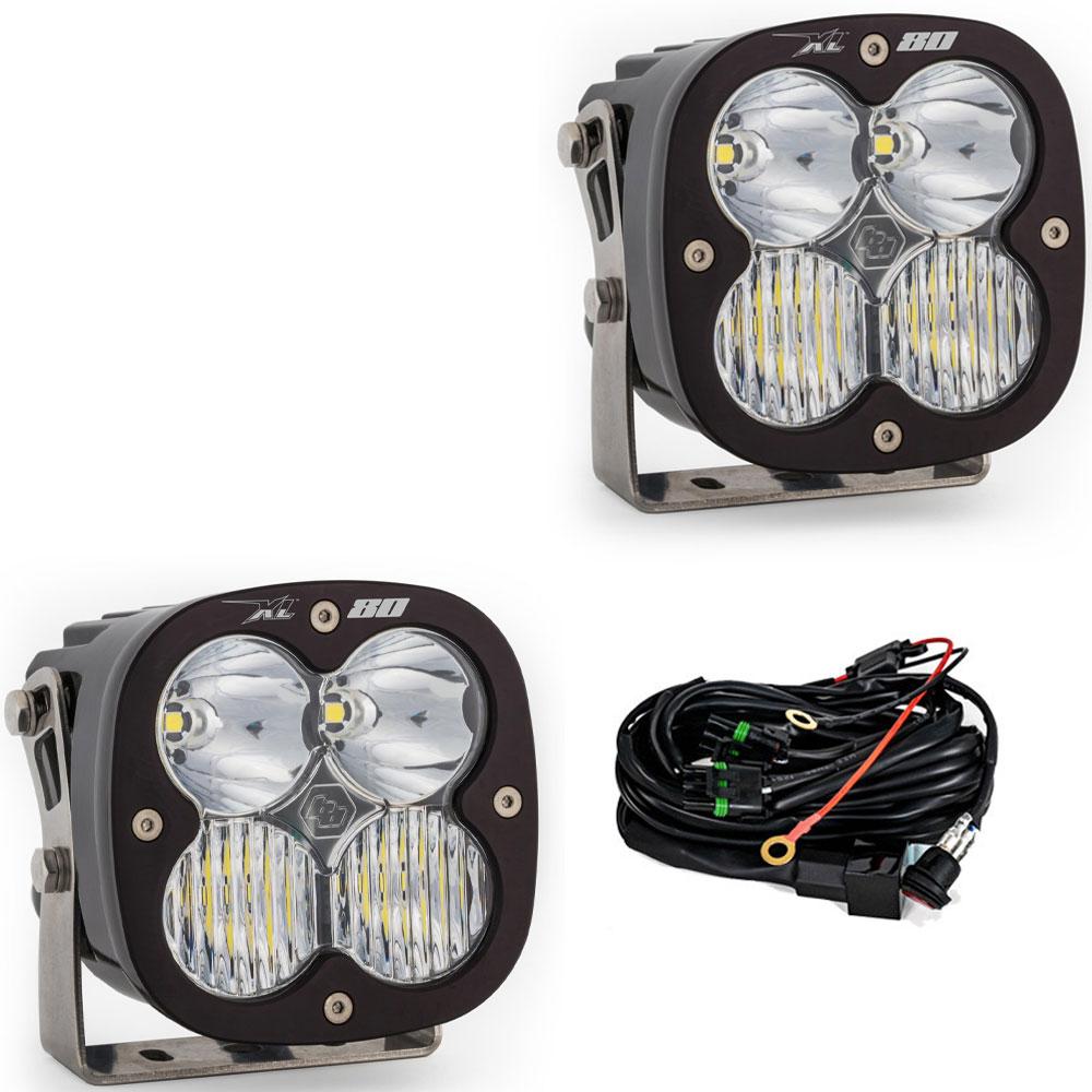 Baja Designs XL80 LED Light Pod Pair (Driving/Combo; Clear)