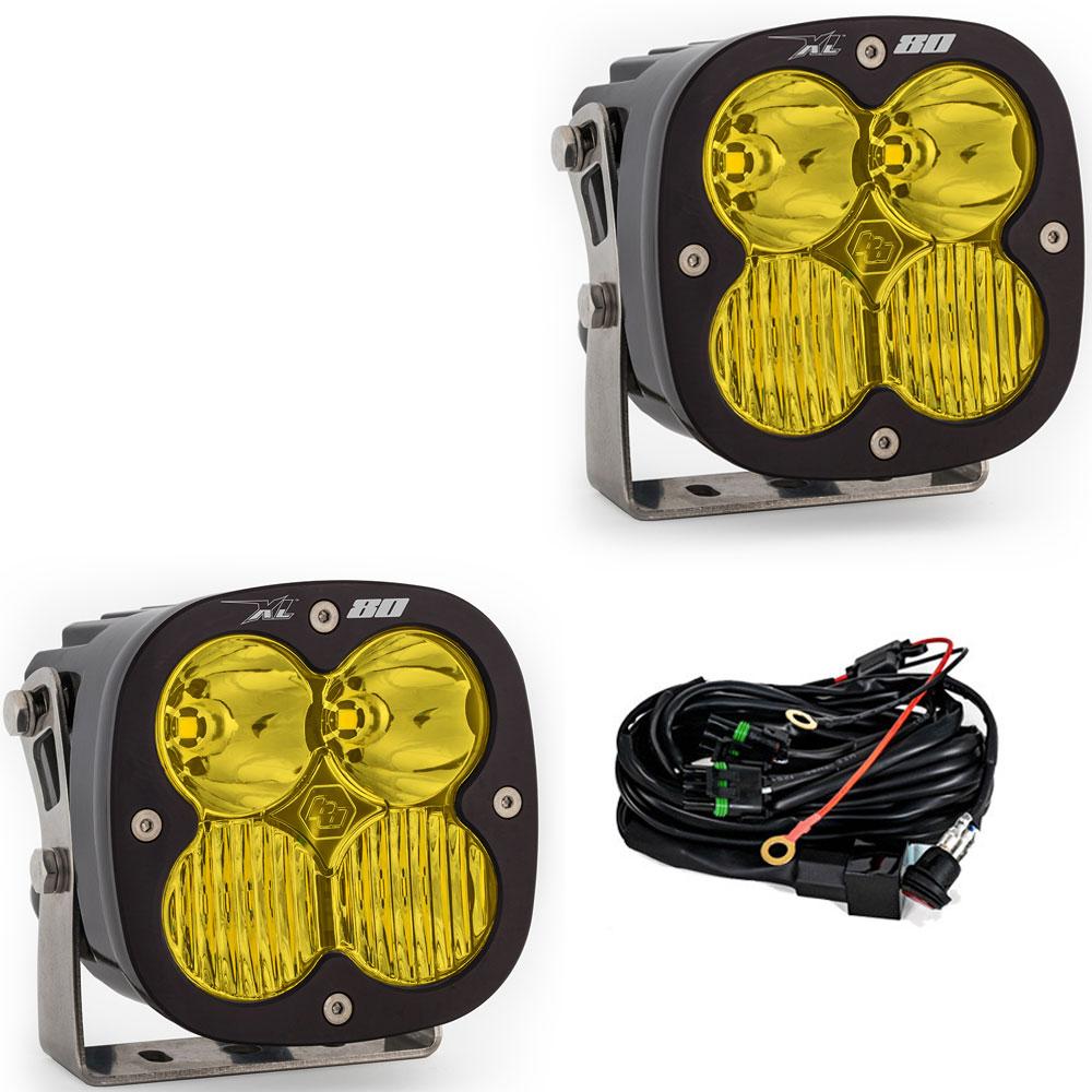 Baja Designs XL80 LED Light Pod Pair (Driving/Combo; Baja Amber)