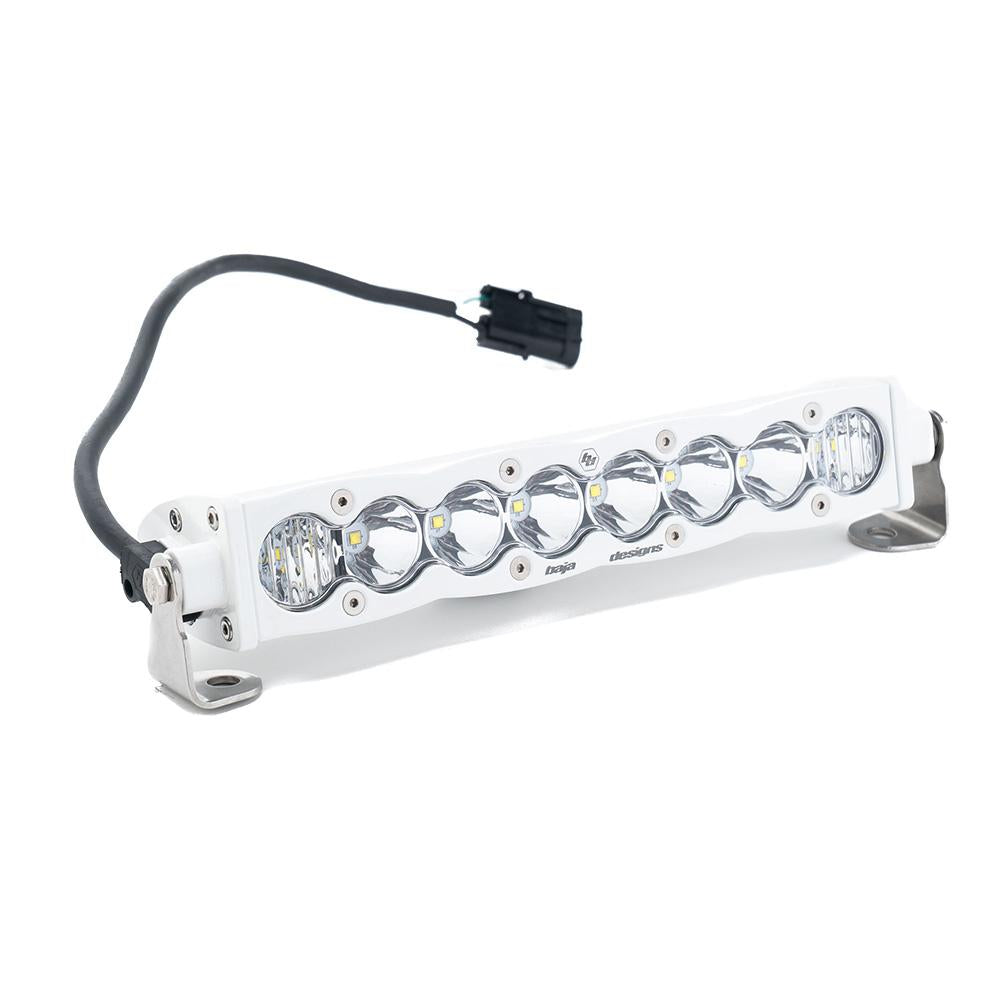 Baja Designs S8 White Straight LED Light Bar (10 Inch; Driving/Combo; Clear)