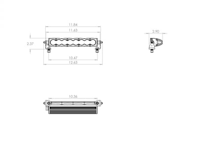 Baja Designs S8 Straight LED Light Bar (10 Inch; Work/Scene; Clear)