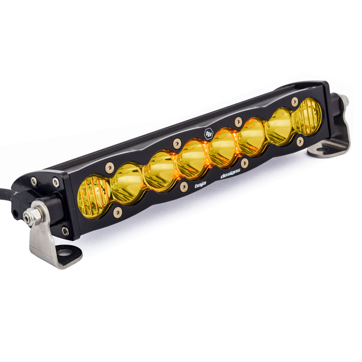 Baja Designs S8 Straight LED Light Bar (10 Inch; Driving/Combo; Baja Amber)