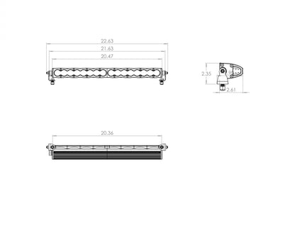 Baja Designs S8 Straight LED Light Bar (20 Inch; Work/Scene; Clear)