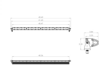 Baja Designs S8 Straight LED Light Bar (40 Inch; Driving/Combo; Clear)