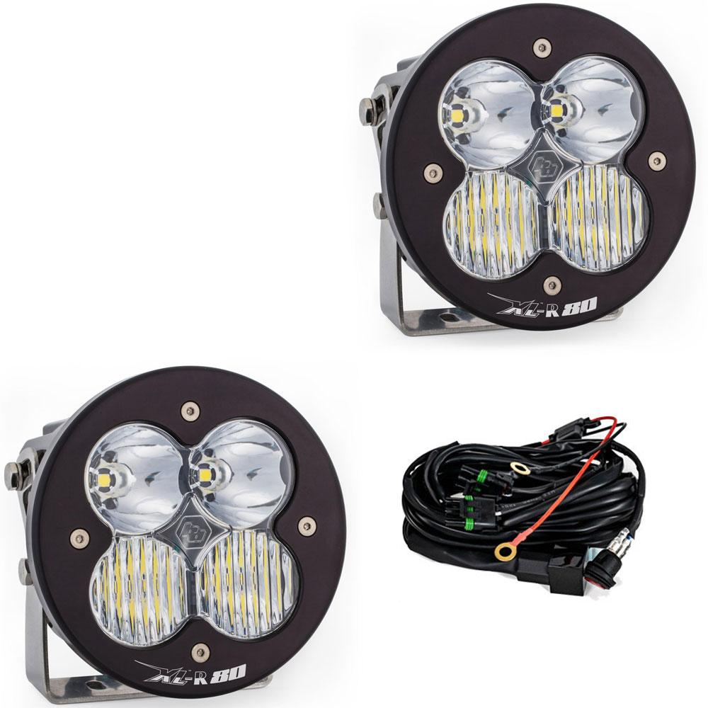 Baja Designs XL-R 80 LED Light Pod Pair (Driving/Combo; Clear)