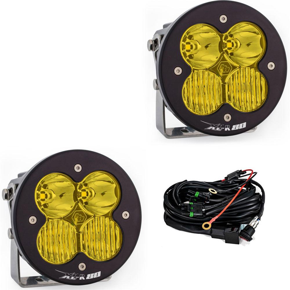 Baja Designs XL-R 80 LED Light Pod Pair (Driving/Combo; Baja Amber)