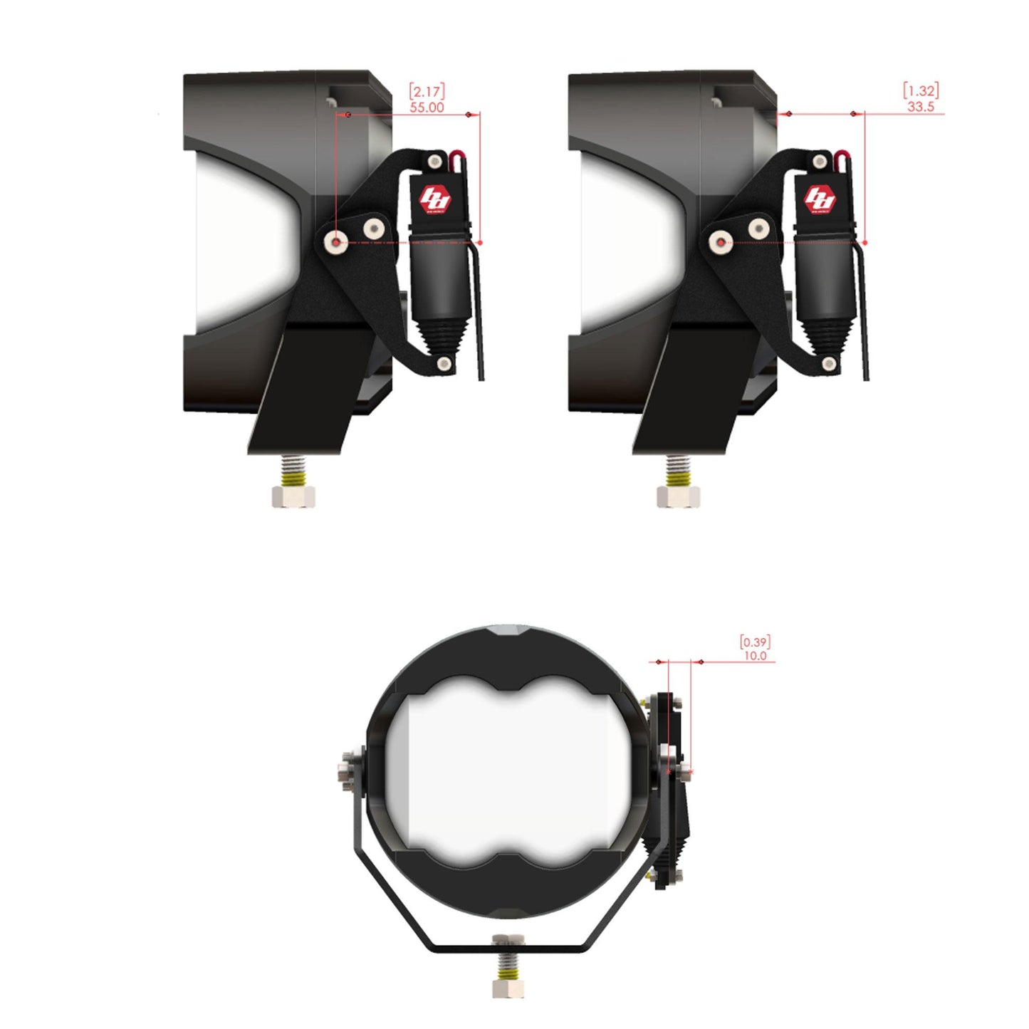 Baja Designs LP4, LP6, LP9, XL-M Actuator Kit