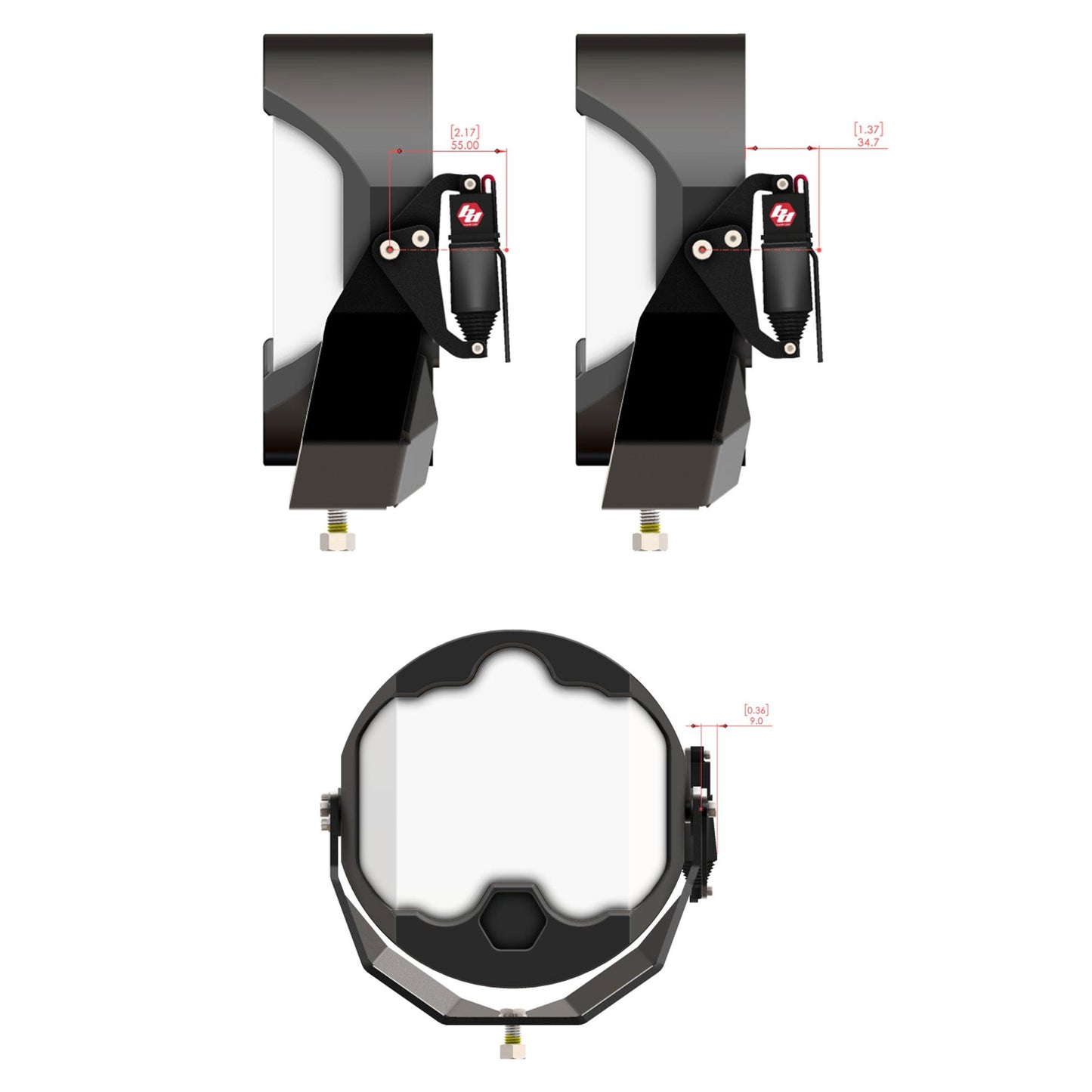 Baja Designs LP4, LP6, LP9, XL-M Actuator Kit