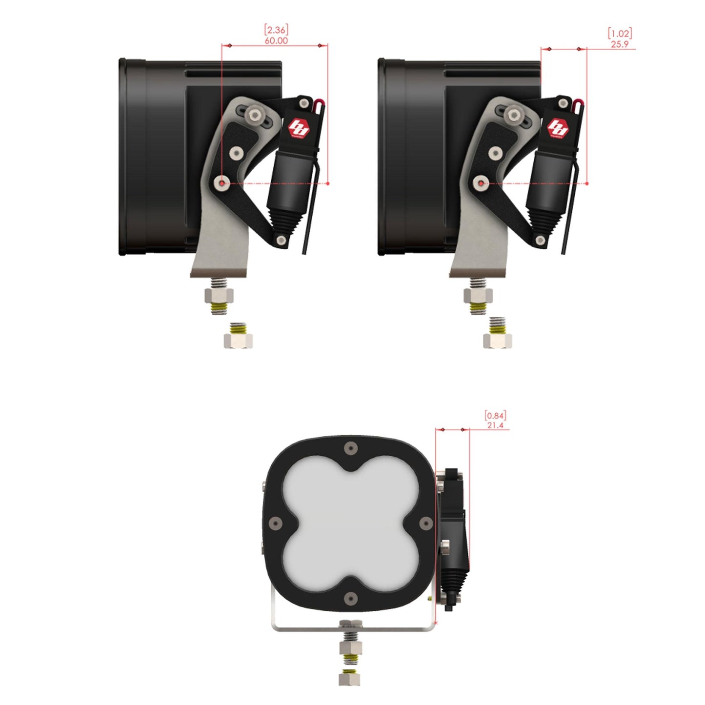 Baja Designs XL Standard Housing (Pro) Actuator Kit