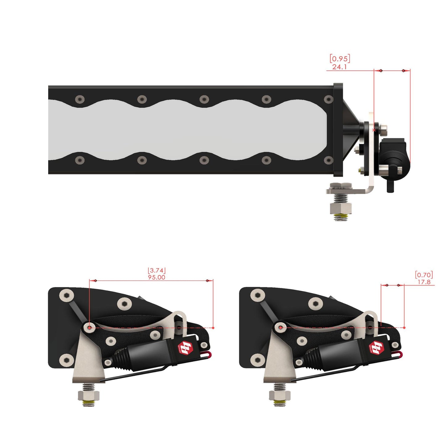 Baja Designs OnX6+ Single (10" Length) Actuator Kit