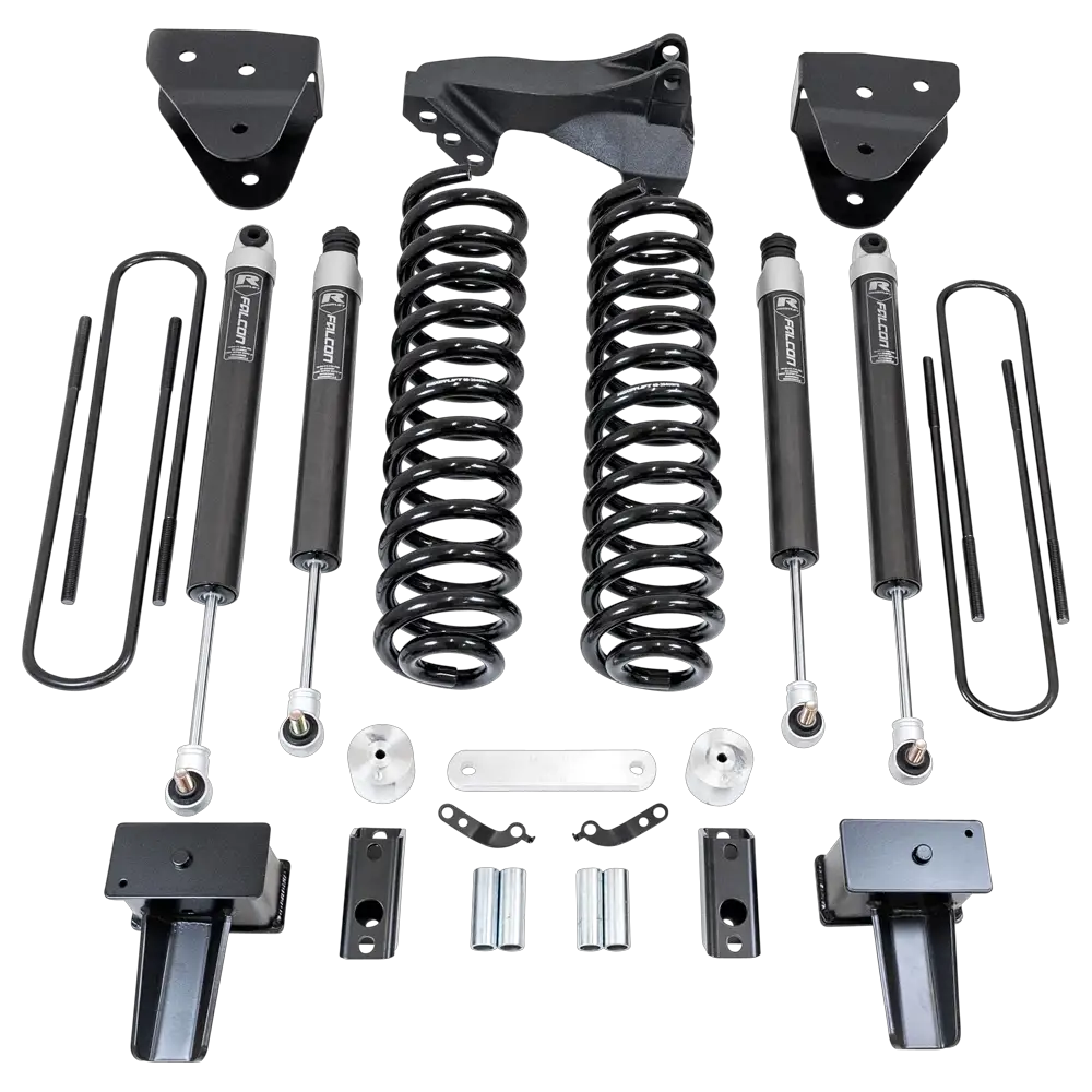 ReadyLift 4" Coil Spring Lift Kit With Falcon Shocks - Ford Super Duty Diesel 4WD 2017-2022 F-350 And F-250 With Camper Spring Package by ReadyLift