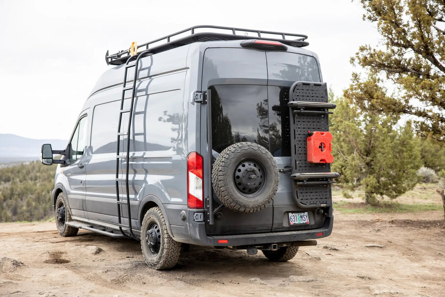 Flatline Van Co. Transit Van Rear Door Platform by Flatline Van Co.