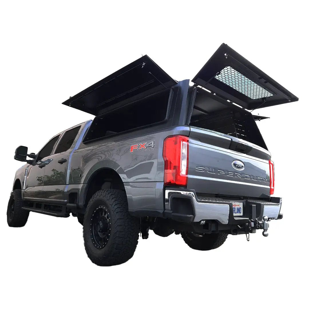 OVS Expedition - Truck Cap W/Full Wing Doors, Front and Rear Windows & 3rd Brake Light by OVS