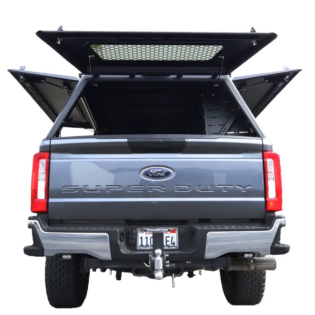 OVS Expedition - Truck Cap W/Full Wing Doors, Front and Rear Windows & 3rd Brake Light by OVS