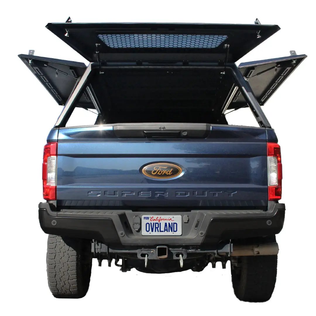 OVS Expedition - Truck Cap W/Full Wing Doors, Front and Rear Windows & 3rd Brake Light by OVS