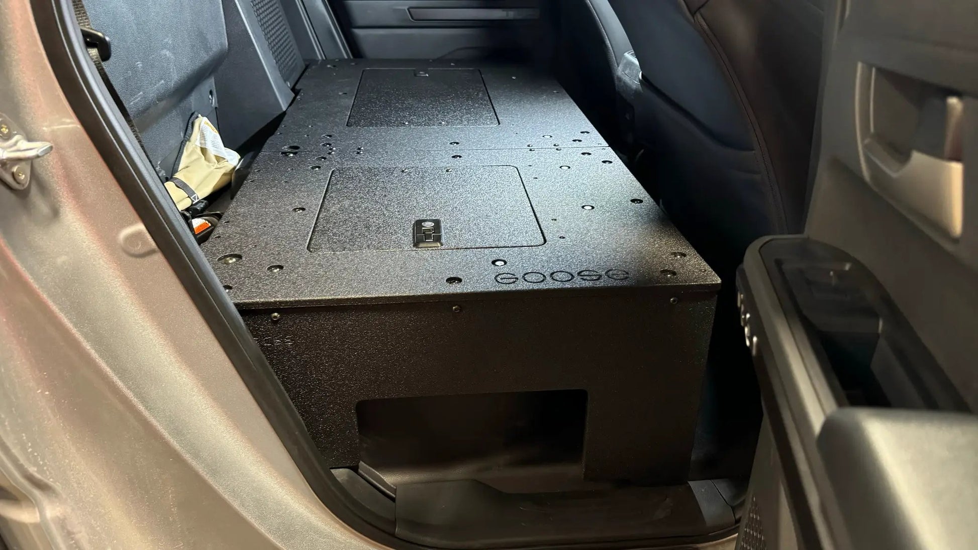 Toyota Tacoma - 2024-Present - 4th Gen - Non-Hybrid - Double Cab - Explore Series - Seat Delete Plate System - Second Row by Goose Gear