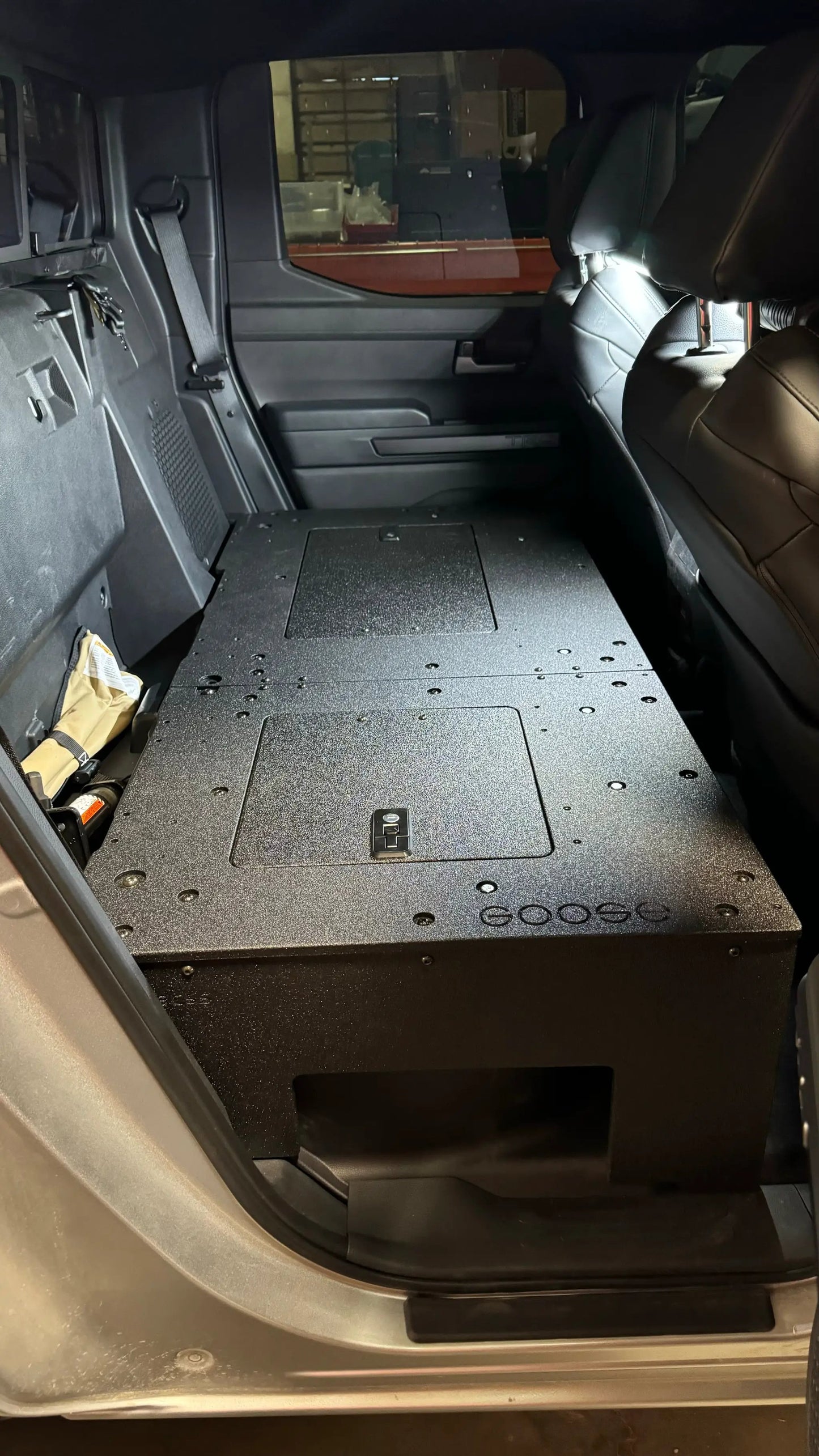 Toyota Tacoma - 2024-Present - 4th Gen - Non-Hybrid - Double Cab - Explore Series - Seat Delete Plate System - Second Row by Goose Gear