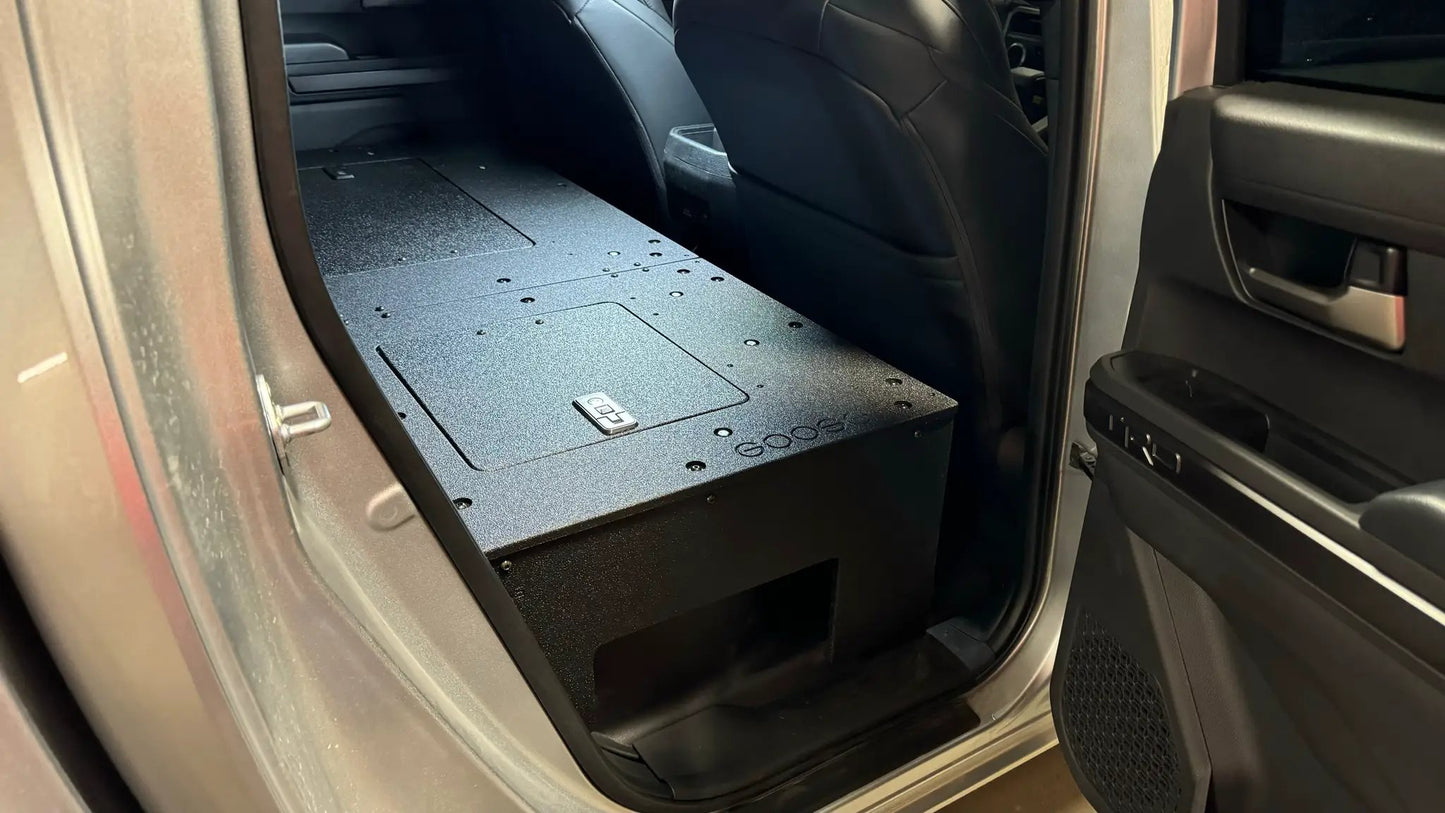 Toyota Tacoma - 2024-Present - 4th Gen - Non-Hybrid - Double Cab - Explore Series - Seat Delete Plate System - Second Row by Goose Gear