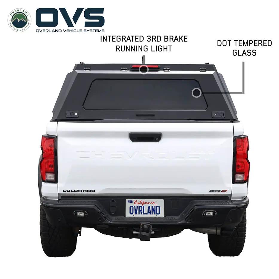 OVS Expedition - Truck Cap W/Full Wing Doors, Front and Rear Windows & 3rd Brake Light by OVS