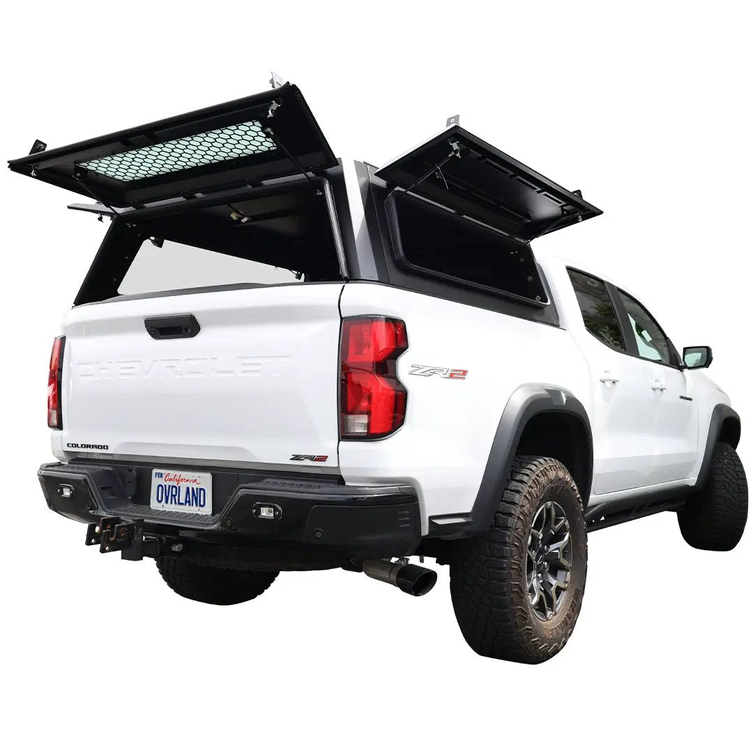 OVS Expedition - Truck Cap W/Full Wing Doors, Front and Rear Windows & 3rd Brake Light by OVS
