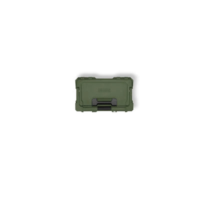 DECKED Sixer 16 Case - Includes one (1) weatherproof 16-liter latching case and one (1) Cargo Tray - In Ranger Green with black latches by DECKED