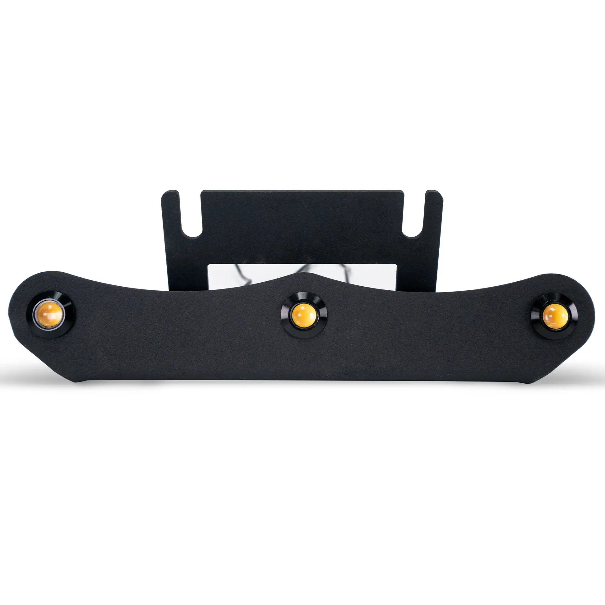 DV8 Offroad Set of three amber accent lights that install inside the front grill of the 20+ Jeep Gladiator JT. The mounting bracket is constructed from steel & powder coated & the LED lights allow your vehicle to be seen easier in low situations by DV8 Offroad