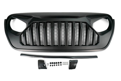 DV8 Offroad 18+ Jeep JL & 20 Jeep JT Replacement Grill; Black by DV8 Offroad