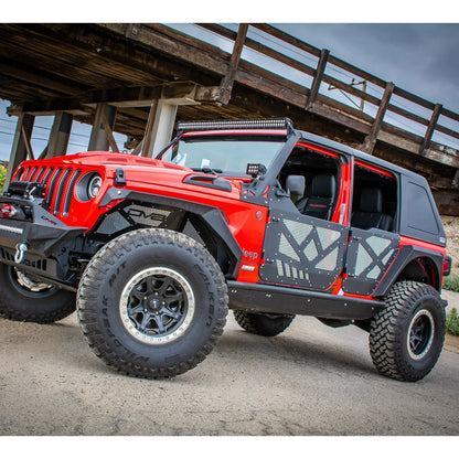 DV8 Offroad JT Half-Doors With Aluminum Mesh by DV8 Offroad