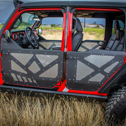 DV8 Offroad JT Half-Doors With Aluminum Mesh by DV8 Offroad