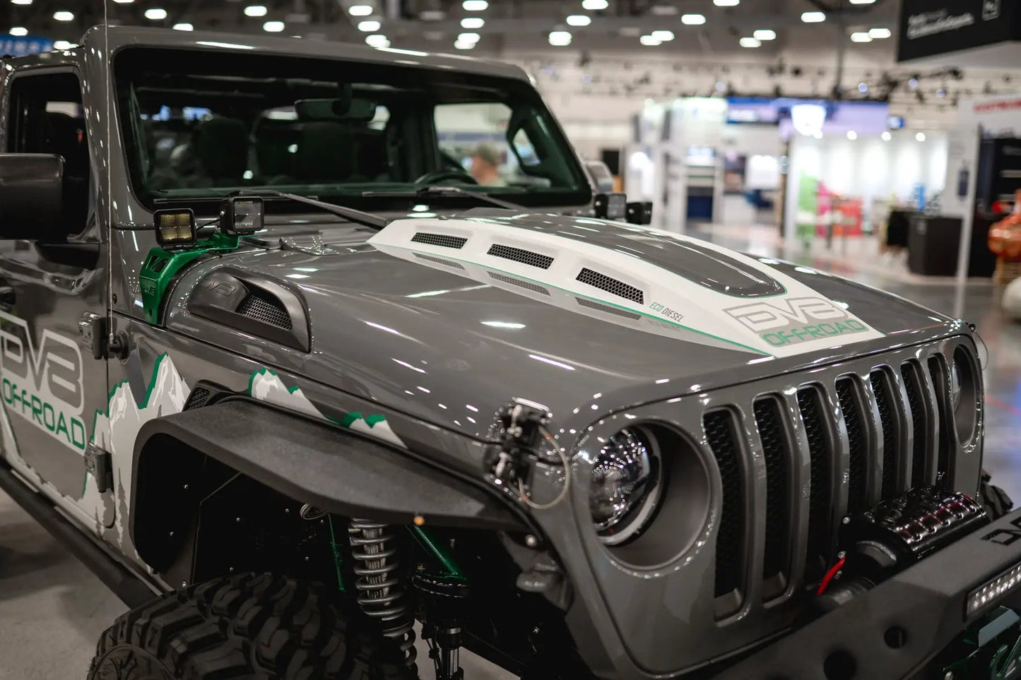 DV8 Offroad Jeep JL & Jeep JT Heat Dispersion Hood by DV8 Offroad