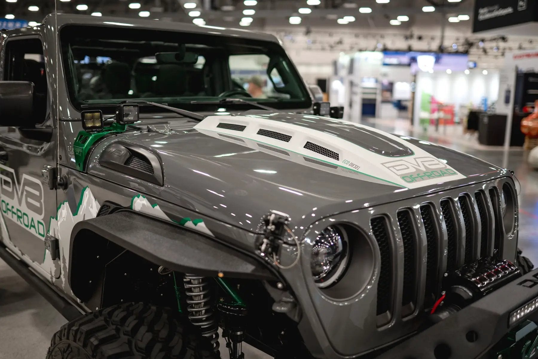 DV8 Offroad Jeep JL & Jeep JT Heat Dispersion Hood by DV8 Offroad