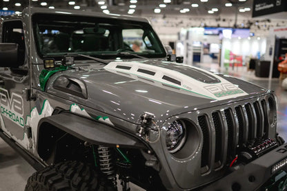 DV8 Offroad Jeep JL & Jeep JT Heat Dispersion Hood by DV8 Offroad