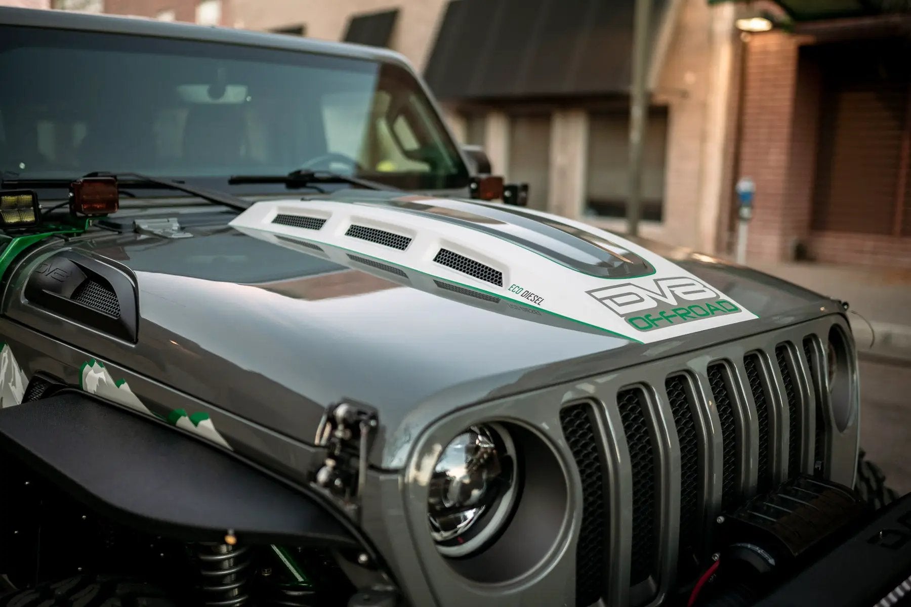 DV8 Offroad Jeep JL & Jeep JT Heat Dispersion Hood by DV8 Offroad