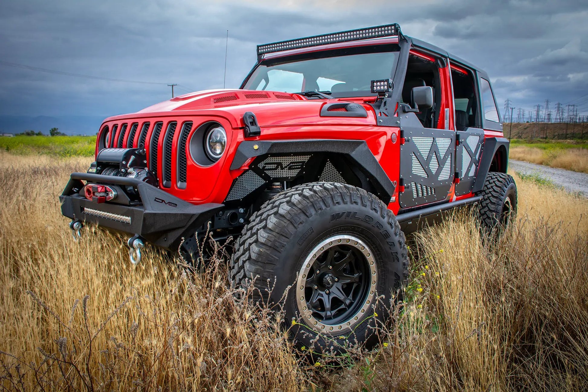 DV8 Offroad Jeep JL & Jeep JT Heat Dispersion Hood by DV8 Offroad