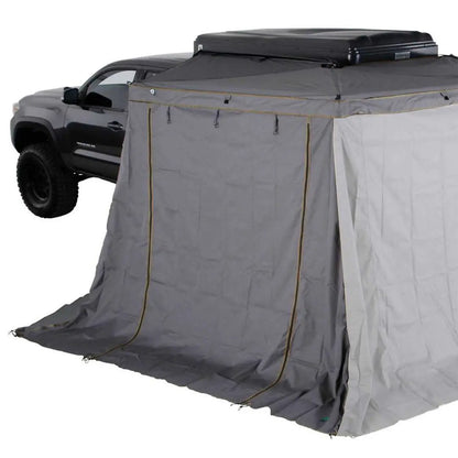 OVS HD Nomadic 270 LTE - Awning Wall 1, Driver Side, Grey Body, Green Trim W/Storage Bag by OVS