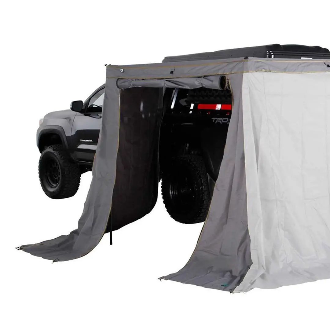 OVS HD Nomadic 270 LTE - Awning Wall 1, Driver Side, Grey Body, Green Trim W/Storage Bag by OVS