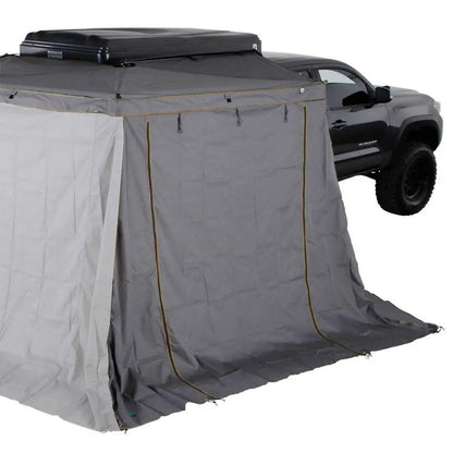OVS HD Nomadic 270 LTE - Awning Wall 1, Driver Side, Grey Body, Green Trim W/Storage Bag by OVS
