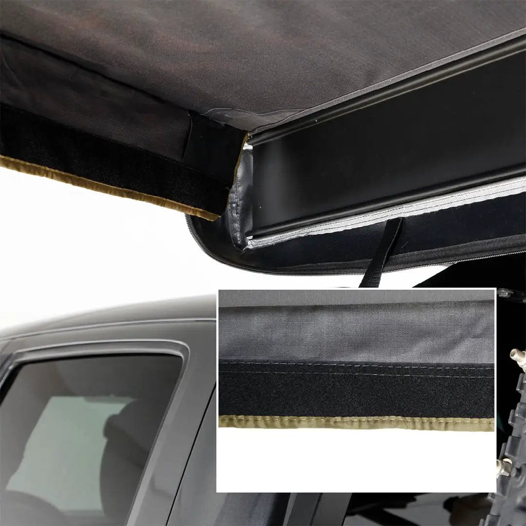 OVS HD Nomadic 270 LTE - Awning Wall 1, Driver Side, Grey Body, Green Trim W/Storage Bag by OVS