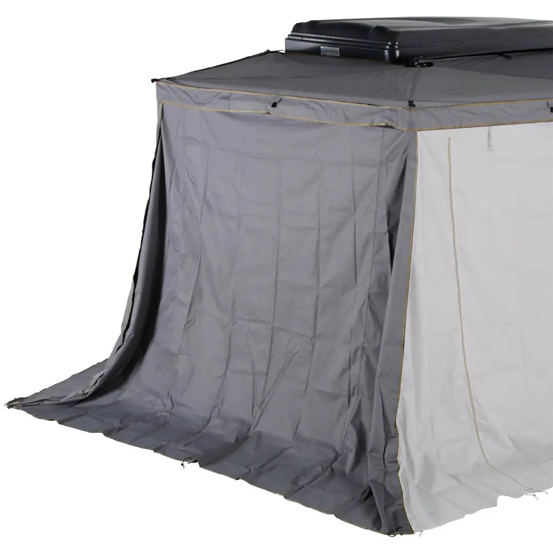 OVS HD Nomadic 270 LTE - Awning Wall 1, Driver Side, Grey Body, Green Trim W/Storage Bag by OVS