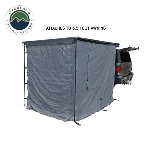 OVS HD Nomadic 2.0 Awning Room Enclosure, Grey Body, Green Trim (4 Walls & Floor) by OVS